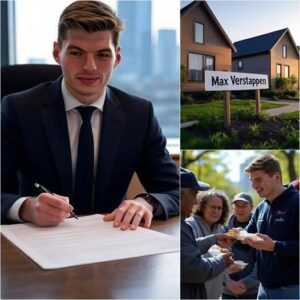 Late news: Formula 1 sensation Max Verstappen donates the full bonus of 12.9 million dollars and sponsor income to the initiative for homeless shelter to finance 150 homes with 300 collection beds …