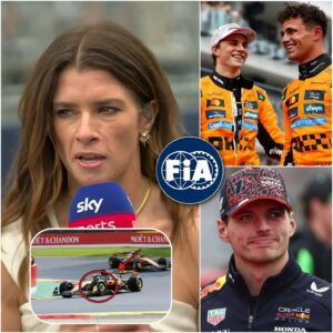 Danica Patrick recently stated that Oscar Piastri and Lando Norris do not deserve to win in 2025, as their car uses an engine that bypasses the rules and they are currently being favored by the FIA.