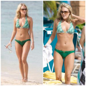 Effortless Glam: Carrie Underwood’s Stylish Take on Swim Fashion