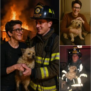 Three hours ago, a fire suddenly broke out at Rachel Maddow's mansion on the outskirts of Alakoma bmiheoquay
