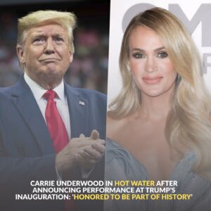 CARRIE UNDERWOOD IN HOT WATER AFTER ANNOUNCING PERFORMANCE AT TRUMP'S INAUGURATION: 'HONORED TO BE PART OF HISTORY' — FANS SLAM HER, CALLING OUT 'CHEATING' HIT AND COMPARING HER TO KELLY CLARKSON!