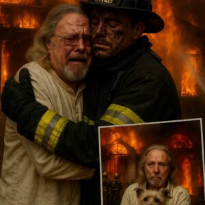 Three hours ago, a fire broke out at Barry Gibb's mansion, trapping his dog inside. After the housekeeper escaped, Barry rushed to the scene, thanking the rescuers with a heartfelt gesture that left the world in awe.