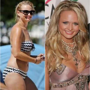 PHOTOS: Queen Country music Miranda Lambert Continues to send social media into a frenzy after Leaked photos of her in a tiny black bikini, flaunting curves at a sunset