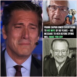 DAVID MUIR BREAKS DOWN ON AIR AS JUDGE FRANK CAPRIO’S FINAL MESSAGE TO HIS WIFE BRINGS MILLIONS TO TEARS!!!