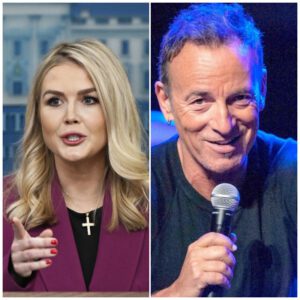 "You donโt get to rewrite WHO I AM, Karoline โ my songs spoke the truth long before you arrived!" Bruce Springsteen fires back at accusations of being โsilenced,โ sparking a fierce political and musical debate.