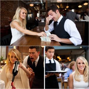 Carrie Underwood Stuns New York Crowd: Shocking Wine Spill Incident With Waiter Ends in Unforgettable Twist That Left an Entire Restaurant in Tears