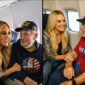 SHOCKINGLY HEARTWARMING: Carrie Underwood Gives Up First-Class Seat for Veteran โ Passengers Stunned by Her Unexpected Act on the Flight