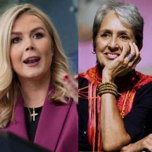 Karoline Leavitt POINTS IT OUT DIRECTLY AT Joan Baez — AND REGRETS IT IN FRONT OF MILLIONS! ⚡