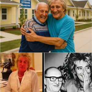 Rod Stewart BRINGS THE WORLD TO TEARS — Fulfilling the final wish of his late father, Robert Stewart, Rod has quietly built 77 homes for war veterans