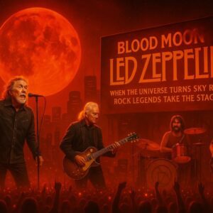 Blood Moon and Led Zeppelin: When the Universe Turns the Sky Red, Rock Legends Take the Stage nango
