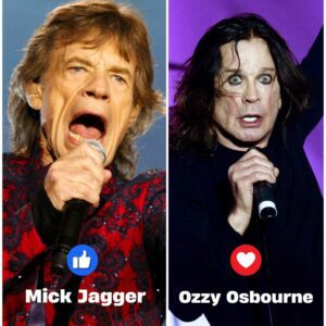 Mick Jagger – the immortal rebel of rock ’n’ roll, and Ozzy Osbourne – the “Prince of Darkness” who gave birth to heavy metal. Two legends standing on the same scale: one is the burning swagger, the other is the crazy, ghostly darkness.nh