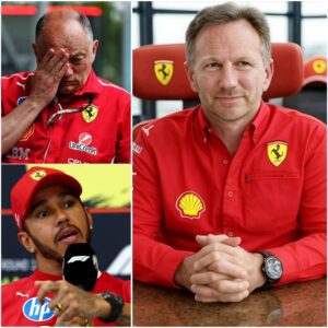 BREAKING NEWS 5 MINUTES AGO: Christian Horner officially joins Ferrari, Frédéric Vasseur fired! Hamilton reacts with humor to the move.