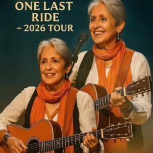 Joan Baez Announces 2026 Tour “One Last Ride” — A Soul-Stirring Revival That Breathes New Life into the Spirit of Folk Music — Dates and Cities Revealed...