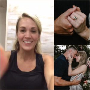 🚨 “CONGRATZ TAYLOR!!!” — A heartwarming moment lit up social media today as Carrie Underwood was seen FaceTiming Taylor Swift just minutes after the pop superstar’s engagement to Travis Kelce was announced. In the short clip circulating online, Carrie beams with excitement, clapping her hands and shouting with joy before telling Taylor, “I’m so happy for you, girl!” Fans flooded the comments calling it “the sweetest reaction ever,” celebrating the genuine friendship between two music icons.