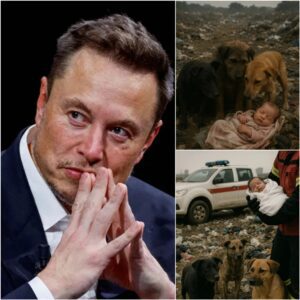 Heartbreaking Discovery in Texas: Three Stray Dogs Guard Abandoned Baby Until Elon Musk Steps In 🚼