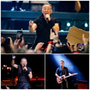 Bruce Springsteen ignited the crowd with โBorn in the USA,โ fists pumping and hearts racing. For five minutes, rock history came alive.