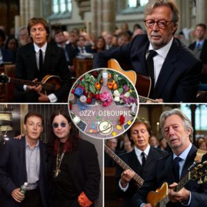 Eric Clapton and Paul McCartney Deliver Heartbreaking Musical Farewell at Ozzy Osbourne’s Funeral 😭