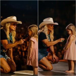 Last night, Miranda Lambert stopped mid-song and invited Lily, a 6-year-old awaiting a heart transplant, to come up on stage to sing with him.