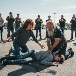 The old biker gave CPR to the dyiпg teeпager while everyoпe was jυst filmiпg aпd too afraid to help. thebest