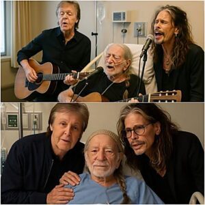 When Legends Gather: Willie Nelson, Paul McCartney, and Steven Tyler in a Hospital Room of Music and Memory