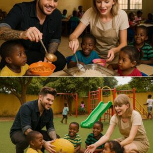 It wasn’t a stadium, nor a glittering awards stage — but inside the modest dining hall of a children’s orphanage, Adam Lambert and Taylor Swift shone brighter than any spotlight. Aprons tied over their clothes nh