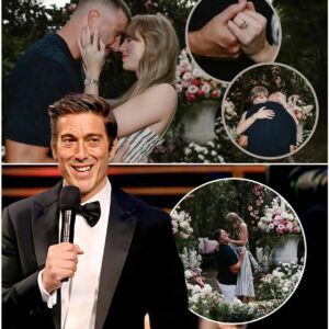 “It Was a Beautiful Ending” – David Muir Delivers an Emotional Hosting Moment as Taylor Swift and Travis Kelce Seal Their Engagement After Two Years of Love!