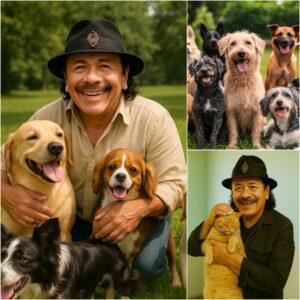 BREAKING NEWS: Carlos Santana ignites the internet with a heart-melting announcement, revealing plans to invest £10 million into building a ‘paradise’ for stray dogs and cats