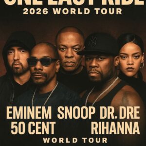 “ONE LAST RIDE” World Tour Announced — Eminem, Snoop Dogg, Dr. Dre, 50 Cent & Rihanna Unite for the Biggest Hip-Hop Event of the Decade!