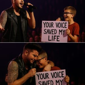 The Lights Were Blinding, The Music Thundered — And Then Adam Lambert Saw It. In The Middle Of The Crowd, A Young Woman Held Up A Sign That Read, “Your Voice Saved My Life.” His Eyes Locked On Hers nh