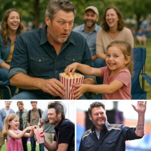 A Little Girl’s Popcorn Heist at Blake Shelton’s Movie Premiere Melts Hearts nh