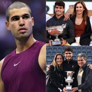 🚨 BREAKING NEWS! CARLOS ALCARAZ’S NEW LOOK AT THE US OPEN SHOCKS FANS: THE SECRET BEHIND THE SHAVED HEAD AND MYSTERIOUS WORD!