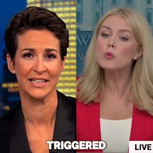 “Get her out NOW!” — Chaos erupted on live television when Rachel Maddow demanded security immediately remove Karoline Leavitt from the studio. But no one expected the whispered words just before Leavitt walked away_