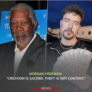 MrBeast Exposed by Morgan Freeman for AI Plagiarism—Internet Reacts Furious!” When MrBeast promoted an AI tool accused of copyright infringement, Morgan Freeman instantly called him out, declaring: “Creation is sacred. Theft is not content.