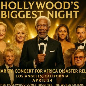 Hollywood’s Biggest Night: Morgan Freeman Leads A-Listers Including Meryl Streep, Dolly Parton & Jon Bon Jovi at Charity Concert for Africa Disaster Relief!