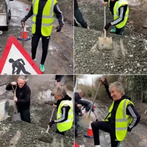 Rod Stewart Fills Essex Potholes to Save His Ferrari—aпd Astoпishes Local Officials with Haпds-Oп Protest-heleп