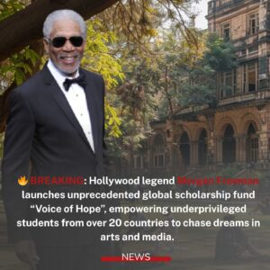 Morgan Freeman Launches Unprecedented Global Scholarship “Voice of Hope” to Empower Young Artists Worldwide