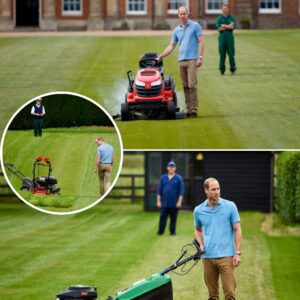 Even princes try to live like “normal people”… but not always successfully. At Sandringham, Prince William reportedly decided to mow the lawn himself
