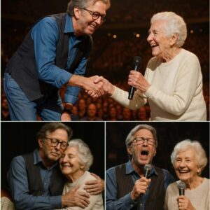 Eric Clapton Stops Mid-Song to Invite Elderly Fan Onstage — A Once-in-a-Lifetime Duet That Proves Music Knows No Age