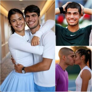 BREAKING NEWS 🚨 After Emma Raducanu’s second-round victory, someone spotted Carlos Alcaraz secretly sending her a gift along with a bouquet of fresh red roses. Upon receiving it, she burst into tears and immediately ran to Alcaraz’s room...