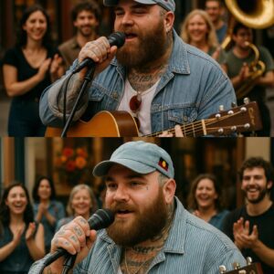 Teddy Swims Transforms a Nashville Street Into a Soulful Musical Sanctuary: Fans Witness the Singer’s Magic Up Close. ws