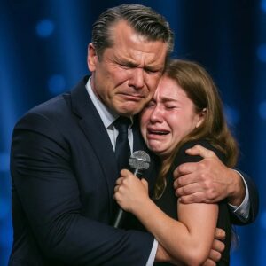 The entire stadium in Minneapolis fell silent as Pete Hegseth set aside his speech notes mid-event, his eyes locking onto a weathered sign held high in the front row: