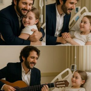 Josh Groban, the world-renowned music legend, recently received a special letter from a 9-year-old girl bravely battling cancer. Without hesitation, he rushed to visit her at the hospital, bringing with him his genuine presence and warm, soothing voice_TD