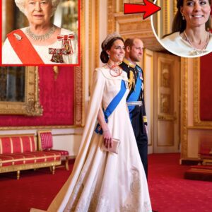 BREAKING TONIGHT: Princess Catherine DAZZLES In Queen's Stunning White Gown A SPECIAL GIFT from The Late Queen Elizabeth II