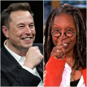 LIVE TV SHOWDOWN: During a heated segment, Whoopi Goldberg turned to Elon Musk and sneered, “Without Tesla, you’d be nothing.” The audience let out a collective gasp, the studio fell silent, and cameras caught Musk’s expression shift from amused to razor-sharp. Then, in perfect calm, he delivered 7 cutting words that not only silenced Whoopi but had the entire panel stunned — and the crowd on their feet. Social media exploded within minutes, with fans calling it “the most savage comeback of the year.”