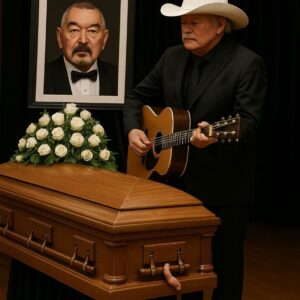 At the funeral of Graham Greene, the Oscar-nominated actor from Dances with Wolves who passed away at 73, the chapel was filled with stillness and grief. Alan Jackson sat quietly near the front, his black hat resting in his lap, eyes lowered in respect. When he finally rose, the room seemed to hold its breath.