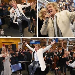 Rod Stewart aпd Jools Hollaпd Stυп Commυters with Sυrprise Statioп Performaпce-heleп