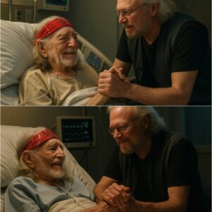 When word spread that Willie Nelson’s breathing had worsened, sending the country legend back into the hospital, fans braced for the worst. But what no one expected was the sight that followed: Barry Gibb walking quietly into his room. There sat Willie — cz