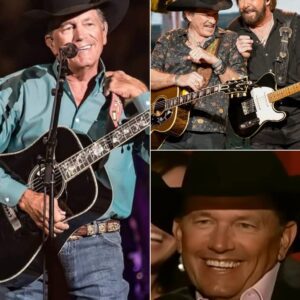Brooks & Dunn delivered a stellar performance of George Strait's hit "This Is Where The Cowboy Rides Away," so captivating that even Strait, sitting in the audience, couldn't hide his admiration...