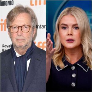 “HE’S JUST A GUITAR RELIC.” That’s what Karoline Leavitt said—seconds before the studio turned into a televised earthquake, and Eric Clapton answered with a single line that left her frozen on live TV_cz