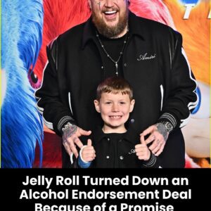 Jelly Roll Turned Down an Alcohol Endorsement Deal Because of a Promise to His Son.